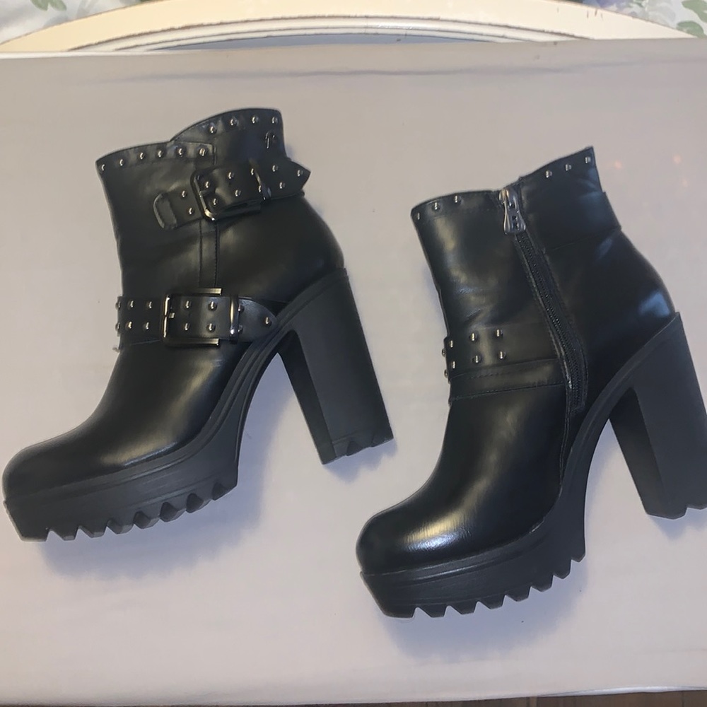 Heeled booties bought in Madrid.